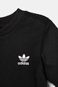 Detská bavlnená súprava adidas Originals čierna JI5842