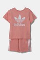 Παιδικό σετ adidas Originals JC9158 ροζ SS25