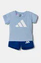 Komplet za bebe adidas pamuk plava JC9641