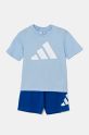 adidas set de bumbac pentru copii JC9724 albastru SS25