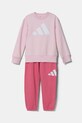 adidas dres dziecięcy JE1375 fioletowy SS25