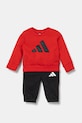 Cпортивний костюм для немовлят adidas трикотаж червоний JC9647