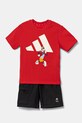 adidas compleu copii JF3639 rosu SS25