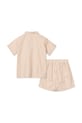 CHLAPEC Dětská bavlněná souprava Liewood Leona Stripe Set LW19795 oranžová