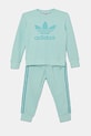 Dječja trenirka adidas Originals JC6609 tirkizna SS25