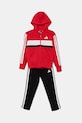 Dětská tepláková souprava adidas JC7522 červená AW25