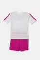 Băieți adidas set de bumbac pentru copii JC9620 alb