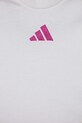 Detská bavlnená súprava adidas biela JC9620