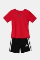 Дитячий комплект adidas JJ1028 червоний SS25