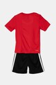 Chłopiec adidas komplet dziecięcy JJ1028 czerwony