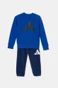 adidas dres dziecięcy dzianina niebieski JD2101