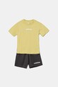 adidas komplet dziecięcy nadruk zielony JC9751