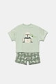 Детский комплект adidas 2 шт JF3648 зелёный SS25