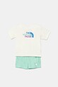The North Face komplet dziecięcy KID COTTON SUMMER SET- GRAPHIC dzianina beżowy NF0A8ANU56R1