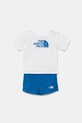 The North Face komplet dziecięcy KID COTTON SUMMER SET- GRAPHIC dzianina biały NF0A8ANUTL41