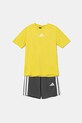 adidas komplet dziecięcy JD1785 żółty SS25