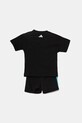 Бебешки памучен комплект adidas Performance MER DNA JV5438 черен AW25