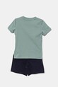Puma set de bumbac pentru copii ESS No.1 Logo Tee and Shorts Set 685240.K verde SS25