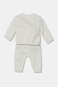 United Colors of Benetton komplet dresowy bawełniany niemowlęcy 3J70AK012.W.Seasonal biały SS25