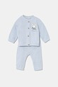 United Colors of Benetton set trening bumbac pentru copii bumbac albastru 3J70AK012.W.Seasonal