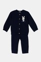 Detská bavlnená tepláková súprava United Colors of Benetton bavlna tmavomodrá 3J70AK012.W.Seasonal