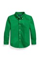 Детская хлопковая рубашка Polo Ralph Lauren casual зелёный 322858909018