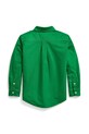 Детская хлопковая рубашка Polo Ralph Lauren 322858909018 зелёный SS25