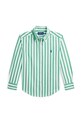 Polo Ralph Lauren cămașă de bumbac pentru copii lung verde 322918249017