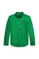 Детская хлопковая рубашка Polo Ralph Lauren casual зелёный 323858909018