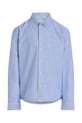Детская хлопковая рубашка Calvin Klein Jeans IB0IB02392.PPYA голубой SS25