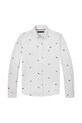 Детская хлопковая рубашка Tommy Hilfiger KB0KB09594.128.176.PPYA белый SS25