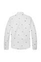 Мальчик Детская хлопковая рубашка Tommy Hilfiger KB0KB09594.128.176.PPYA белый