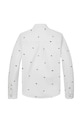Dječaci Dječja pamučna košulja Tommy Hilfiger KB0KB09594.128.176.PPYA bijela