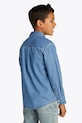 Хлопчик Дитяча бавовняна сорочка Tommy Hilfiger KB0KB09606.PPYA блакитний