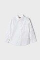 Дитяча бавовняна сорочка Mayoral 140.5C.Mini.PPYA білий SS25