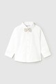 Mayoral koszula bawełniana dziecięca bawełna biały 1113.3A.Baby.PPYA