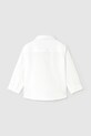 Mayoral koszula bawełniana dziecięca 1113.3A.Baby.PPYA biały SS25