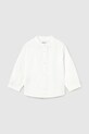 Mayoral koszula z domieszką lnu dziecięca casual biały 1115.3E.Baby.PPYA