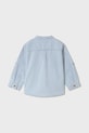 Mayoral koszula bawełniana dziecięca 1118.3F.Baby.PPYA niebieski SS25