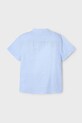 Mayoral cămașă din amestec de in pentru copii 3113.5A.Mini.PPYA albastru SS25