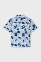 Mayoral camasa de bumbac pentru copii 3114.5E.Mini.PPYA albastru SS25
