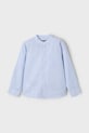 Mayoral camasa de bumbac pentru copii 3120.5E.Mini.PPYA albastru SS25