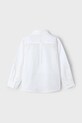 Chłopiec Mayoral koszula z domieszką lnu dziecięca 3121.5A.Mini.PPYA biały