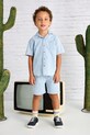Παιδικό βαμβακερό σορτς Mayoral denim comfort casual μπλε 3228.5J.Mini.PPYA