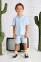 Otroške bombažne kratke hlače Mayoral denim comfort Casual modra 3228.5J.Mini.PPYA