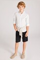 Mayoral camasa de bumbac pentru copii 6140.7A.Junior.PPYA alb