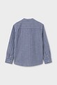 Chłopiec Mayoral koszula bawełniana dziecięca 6141.7B.Junior.PPYA niebieski