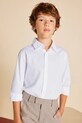 Mayoral camicia di cotone per bambini lunga bianco 6142.7B.Junior.PPYA