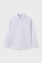 Mayoral camicia di cotone per bambini 6142.7B.Junior.PPYA bianco SS25