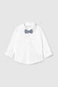 Хлопковая рубашка для младенцев Mayoral Newborn длинный белый 1102.1F.Newborn.PPYH